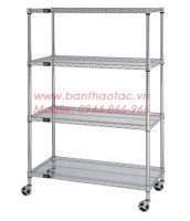 Giá INOX SMT chống tĩnh điện  - Gia-inox-smt-wire-cart